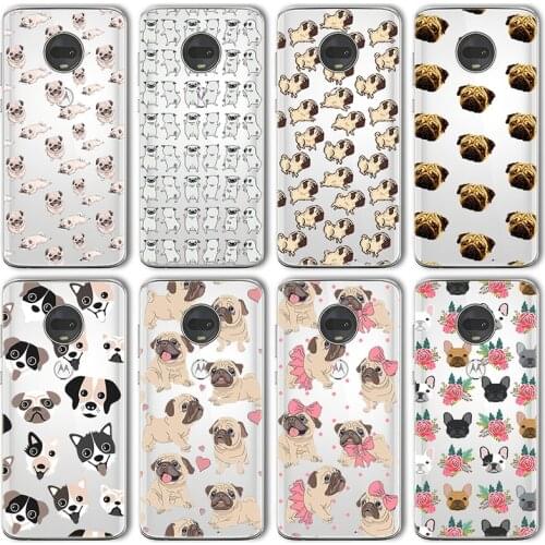 Ciciber Animal Dog Bulldog Case For Motorola Moto G10 G30 G9 G8 E7 E6S G7 G6 E6 G5 G5S E5 One Macro Plus Play Power Lite TPU