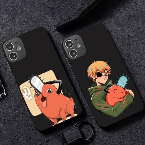 Anime Chainsaw Man Cartoon Phone Case for iPhone 12 11 mini pro XS MAX XR 8 7 6 6S Plus X 5S SE 2020