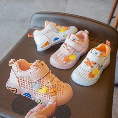 Childrens sports shoes 2021 summer new boys' functional shoes girls' walking shoes hollowed out breathable mesh baby shoes