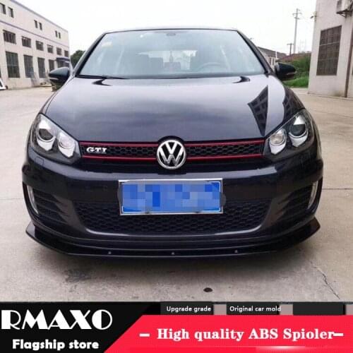 For Volkswagen GOLF 6 GTI Body kit spoiler 2010-2012 For 6-GTI ABS Rear lip rear spoiler front Bumper Diffuser Bumpers Protector