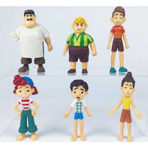6pcs Disney Pixar Luca Alberto Sea Monster Action Figure Model Doll Toys Cartoon Girl Giulia Children Christmas Gifts