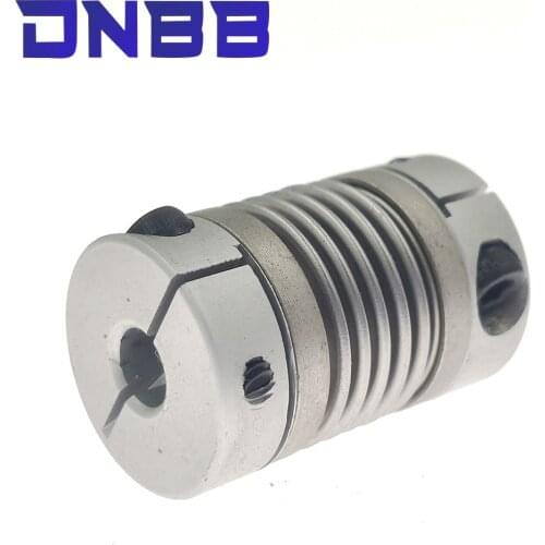 Corrugated coupling D32L43 5/6/6.35/8/9/10/12/14/16mm CNC Aluminium Alloy For Stepper Motor Coupler Shaft Couplings 3D Printer