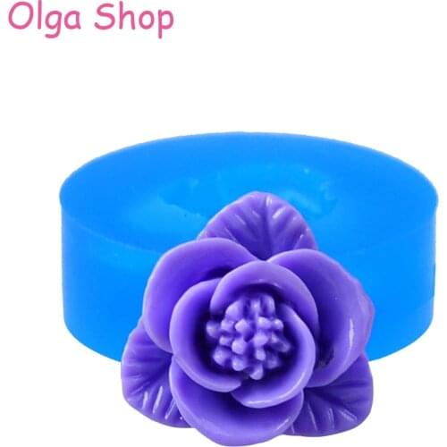 HYL308 20.4mm Flower Silicone Mold - Fondant, Sugarcraft, Cake Topper, Chocolate, Cookie Biscuit, Resin, Jewelry DIY, Food Safe