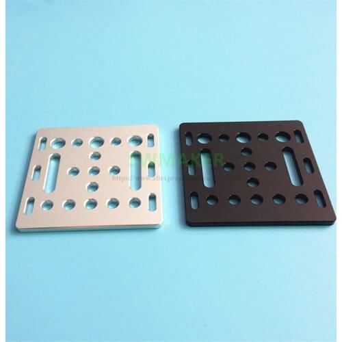 1pcs 3D Printer part Openbuilds V-Slot Gantry Plate 20mm black silver sand blasting 65.5mmx65.5mmx3mm