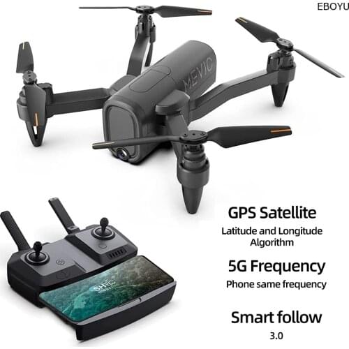 EBOYU H6GSP RC GPS Drone 5G WIFi FPV ESC 6K HD Dual Cams Altitude Hold Follow Me One Key Start/Land RC Quadcopter Drone Toy Gift