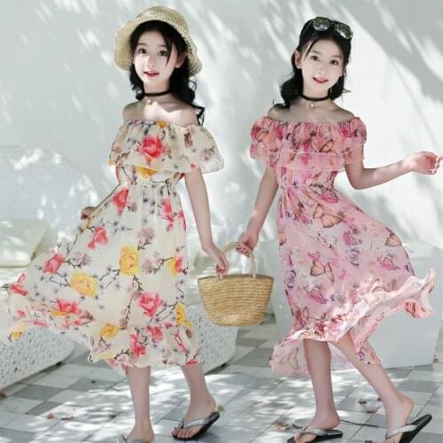 2020 Rushed Limited Silk Summer Wear Children Girls Clothes Sleeveless Party Wedding Dress Fresh Lovely Princess Guipure Fabric