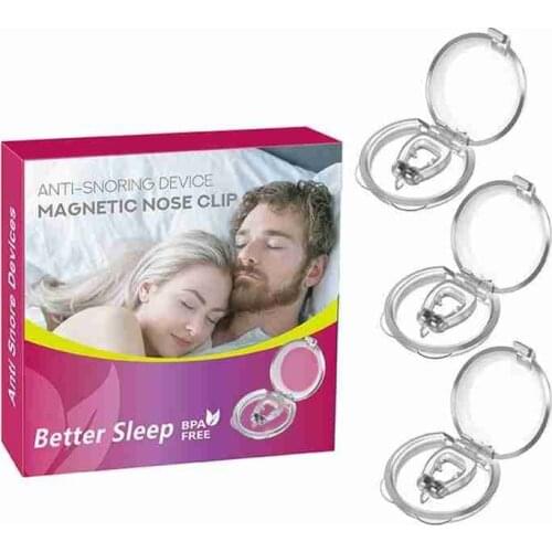 Magnetic Silicone Nose Clip Anti Snore Stopper Snoring Silent Sleep Aid Device Guard Night Anti Snoring Device Health Care