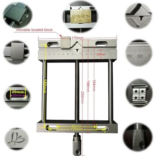 Aluminium alloy Flat tongs Vice Bench drill Fixture wood router metal engraving milling cnc kits for wood router mini lathe