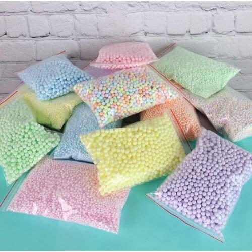 14000pcs Styrofoam Filler Balls Bottle DIY Snow Mud Particles Accessories Slime Balls Small Tiny 2-4mm Foam Beads for Foam