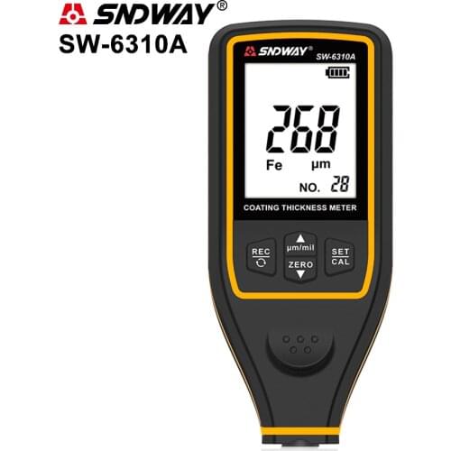 Sndway SW-6310A Professional Paint Thickness Gauge for Car Paint Auto Painting Measurement Tester Coating Thickness Gauge Meter