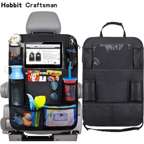 1Pcs Universal Car Seat Back Organizer Multi-Pocket Storage Bag Tablet Holder Automobiles Interior Accessory Stowing Tidying