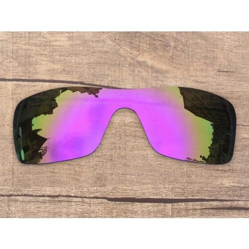 Vonxyz Violet Mirror Polarized Replacement Lenses for-Oakley Batwolf Frame