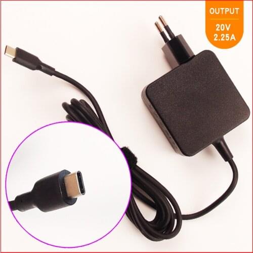 20V 2.25A Laptop Ac Adapter Charger USB-C Type-C for Lenovo ThinkPad 13 20GJ/20GK/20J1,X270 T470 T470s