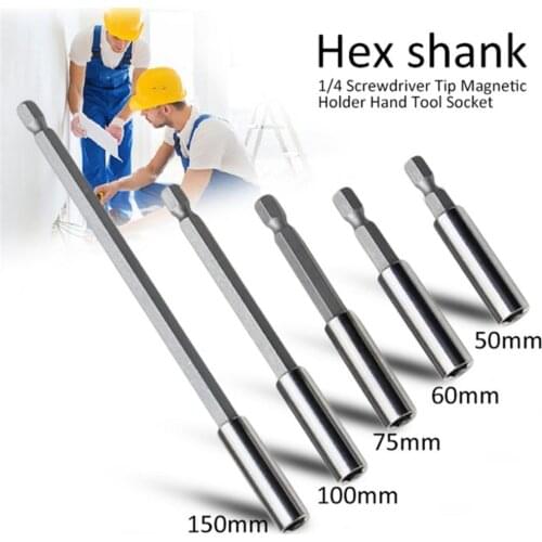 1PC 1/4'' Hex Quick Release Magnetic Screwdriver Bit Holder Extension Bar Quick Change 1/4" Hex Shank Hand Tool