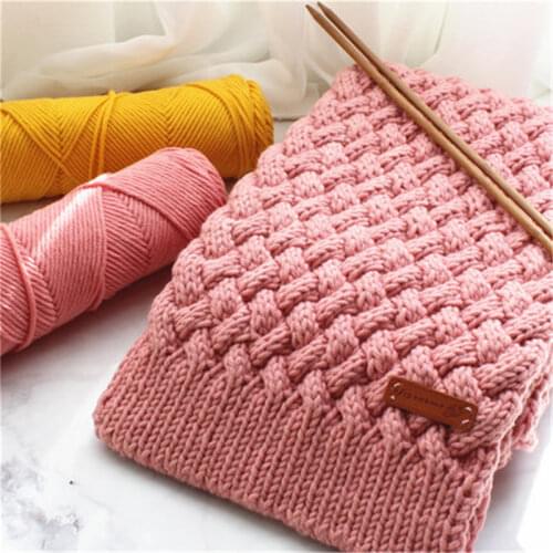 1pc 100g Long Stapled Cotton Yarn Thick Yarn for Knitting Baby Crochet Yarn Weave Thread Lovely Creative Natural Soft