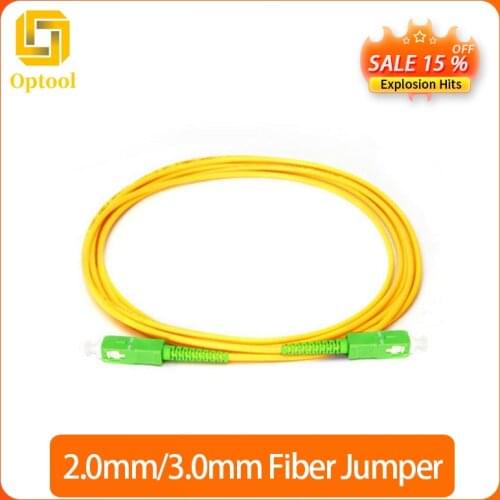 10PCS/lot SC APC 3M Simplex Single Mode fiber Optic Patch Cord Cable 2.0mm or 3.0mm FTTH fiber Optic Jumper Cable