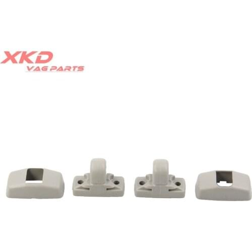 2Pcs Grey Sun Visor Clip Hook In Pearl Fit for V-W Be-etle Je-tta Passat Golf Eos 3B0 857 561 B Y20