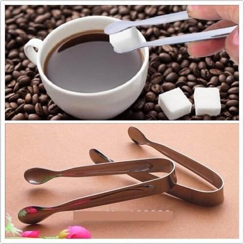 300pcs Mini Ice Clamp Stainless Steel Coffee Sugar Tongs Tool Bar Barbecue BBQ Clip Kitchen Accessories Portable