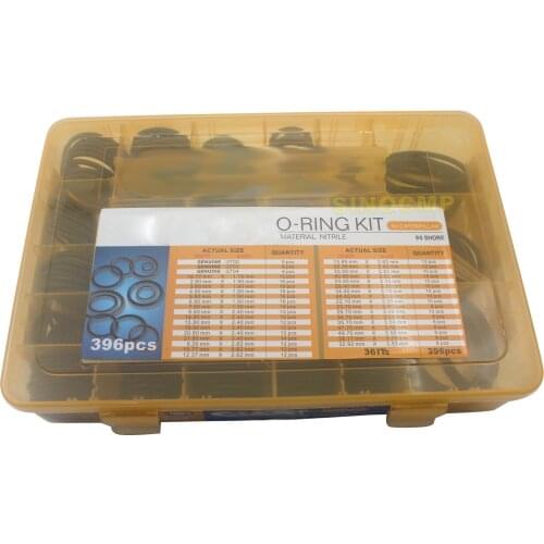 396PCS O Ring Box Oil Seal Gaskets For Excavator 320 E320 320B 320C SINOCMP