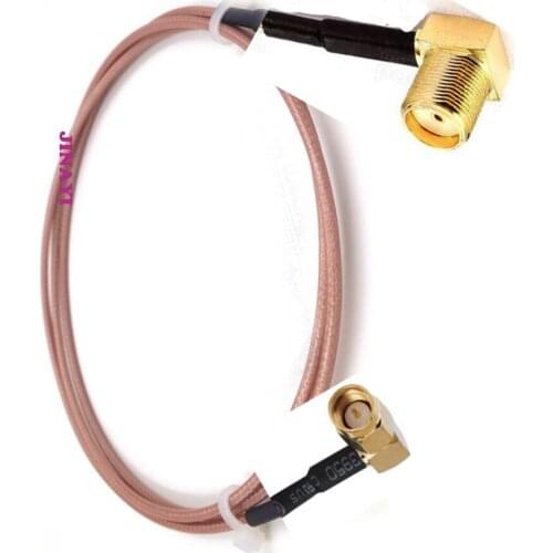 5m RG316 Cable SMA Female Jack Right Angle to Right Angle SMA Male Connector RG316 Extension Cable