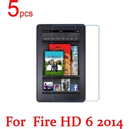 5pcs Ultra Clear/Matte/Nano anti-Explosion LCD Screen Protector Film Cover For Amazon Kindle Fire HD 6 Voyage 2014 Protective