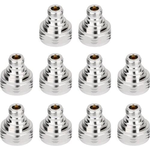 Areyourshop Sale 10 Pcs Mini Jack Plug Adapter 7 / 16 DIN Plug Male To N Female Jack RF Connector St
