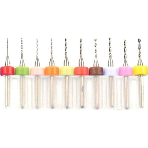 Beable tools 10pcs/set PCB mini drill Bit tungsten steel carbide for print circuit board micro cnc drilling Bits Machine