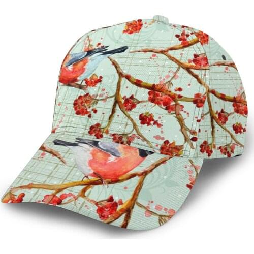 CINESSD 2020 New Baseball Cap Fishing Caps Men Outdoor Hunting Hat Hiking Hat Vintage Winter Birds On Tree