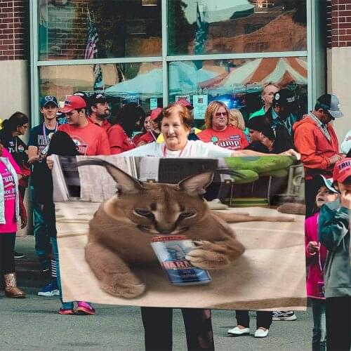 Floppa Cute 551 Flag Banner Home Outdoor Gift Party Flag Anime Puerto Rico Advertising