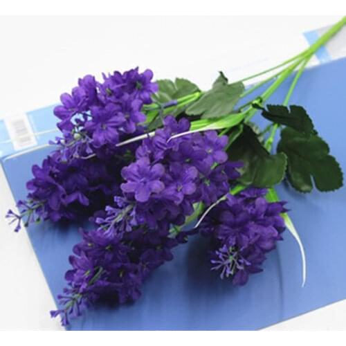 35-40cm Decor Bridal Floral Home Decoration Ornamental Flores Hyacinth Violet Flower Artificial Flowers Marriage Birthday Party