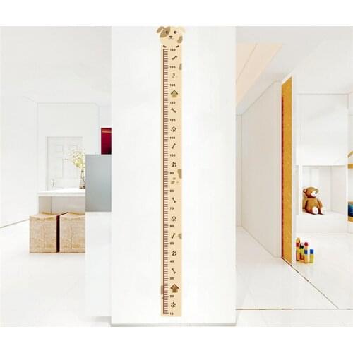 Creative Ruler Wall Stickers Home Decoration Kids Room Bedroom Mural Art Diy Pvc Growth Chart Height Measure Decals Poster
