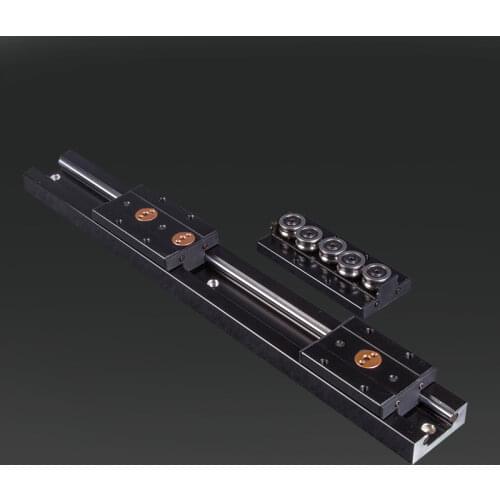 Black built-in dual-axis linear guide 28mm SGR10 slide rail SGB10 block optical axis photography track woodworking machinery