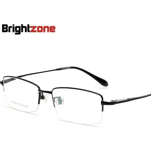 Exquisite Vintage Pure Titanium Spectacle Lenses Myopia Presbyopia Computer Rx-able Glasses Men Optical Clear Frame Accessories