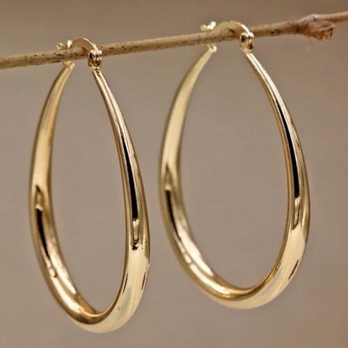 Fashion Bohemian hoop Earrings for Womens earring Gold Filled round Gold Earring Circle hoop Earrings Wedding Jewelry Gift