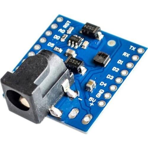 Diy Module Dc 7-24v 1a Dc Power Shield V1.1.0 For Wemos D1 Mini With Pins