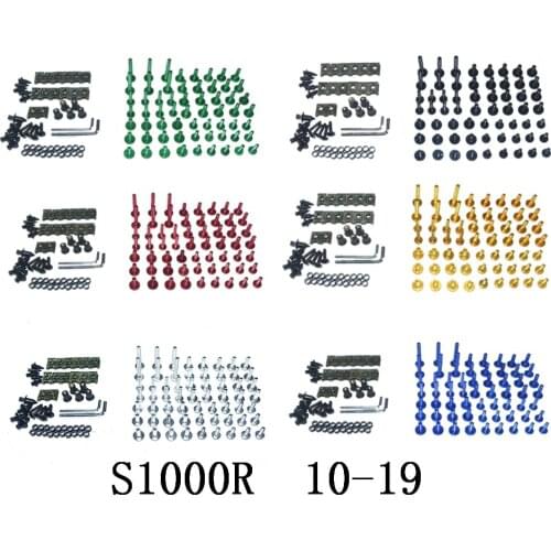 Motorcycle Complete Fairing Bolts Kit Bodywork Screws For Fit BMW S1000R 2010-2019