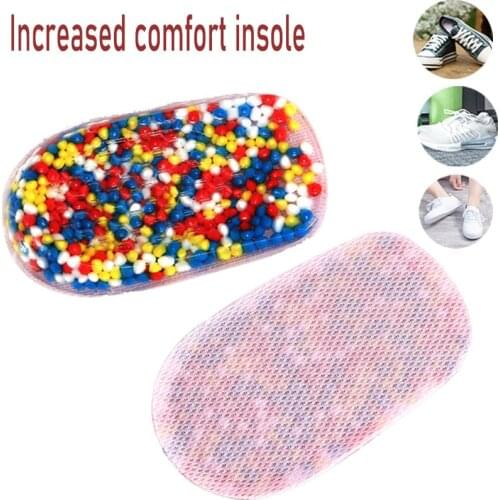 New Popcorn Invisible Heightening Pad High Elasticity Shock Absorption Wear-resistant Non-slip Silicone Heightening Insole