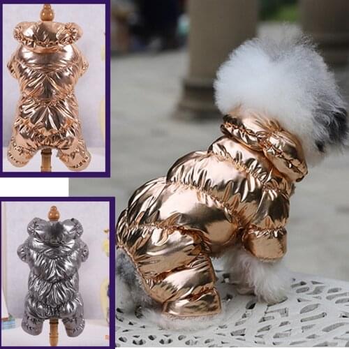 Dog Clothes Warm Thickening Dog Jacket Windproof Coat Outfit Puppy Down Jacket Winter Pets Clothing Overalls for Dogs Dropship