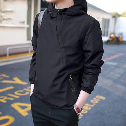Autumn Mens Jacket Street Wind Pure Street Wind Jacket Mens Leisure Thin High Quality Office Hoodie Hip-hop Boys Hoodie