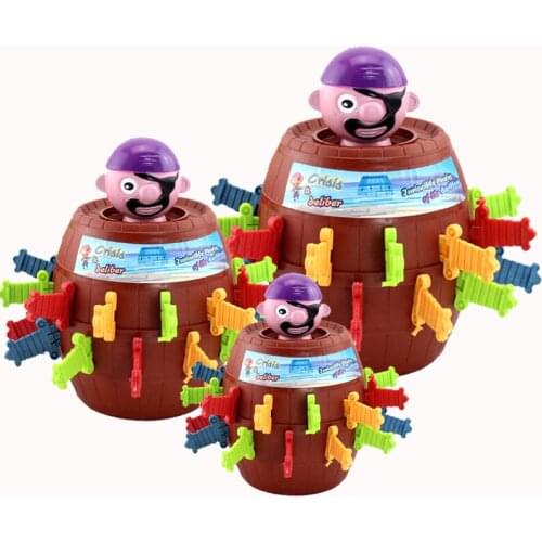 Pirate Bucket Toy Sword Game 3D Puzzle Party Games Funny Toys Children Pirates Game Tricky Barrel Plug Girt Table Toys For Kids