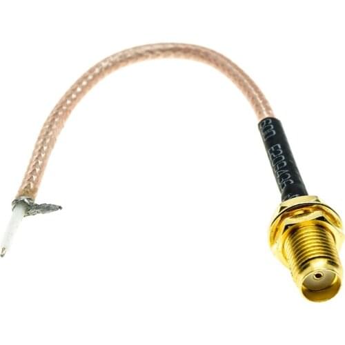 SMA female to Open-end Single End PCB Solder WiFi Router RG316 50Ω RF Coaxial Jumper Pigtail Cable