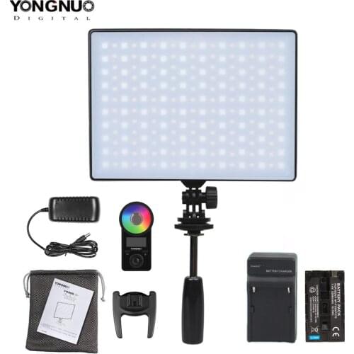 YONGNUO YN300Air II YN-300 Air Pro RGB LED Camera Video Light Optional with Battery Charger Kit Photography Light + AC Adapter