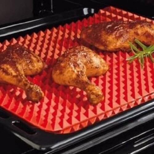 TV Direct Original Healthy Chef Raised Baking Sheet Silicone Roasting Mat 39*27*1cm