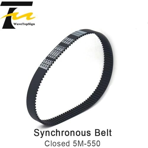 Closed Rubber Synchronous Belt HTD5M-550 Belt Width 15mm Router Machine