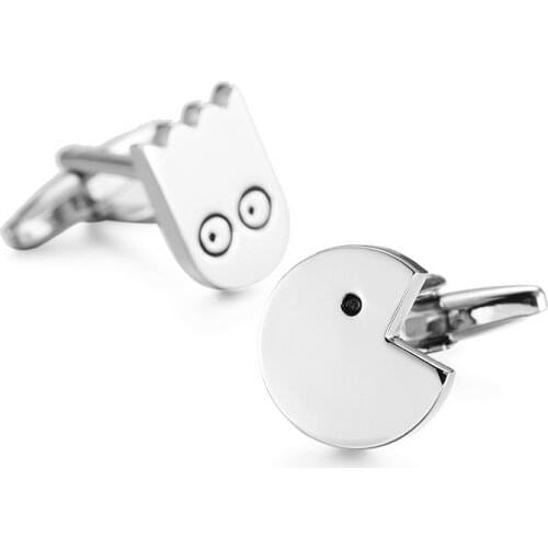 Cufflinks Mens Unisex Gifts Personality Novelty Superhero Eat Beans Cuff Links Trendy French Shirt Accessories Ghoul Buttons