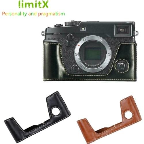 Pu Leather Case Bottom Opening Version Protective Half Body Cover Base For Fujifilm Fuji X-Pro3 X-PRO 3 Digital Camera