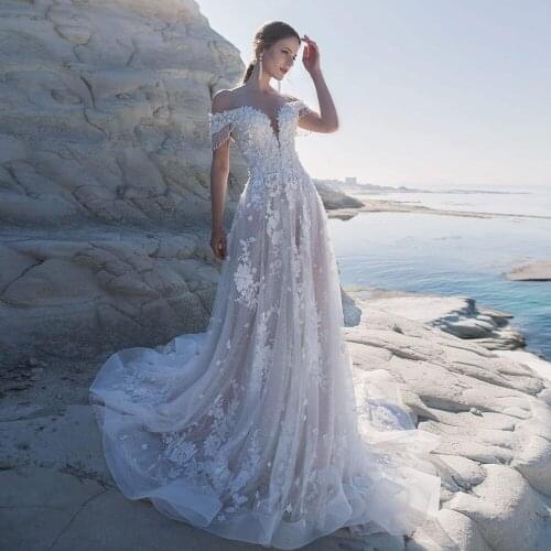 Wedding Dresses with Long Sleeve Cloak Lace Applique Bridal Gowns Customize Vestido De Novia