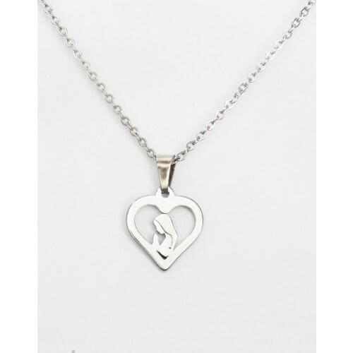 1 Blessing Maria Necklace Heart Necklace Women Men Kids Lucky Gift Necklace Amulet Necklace