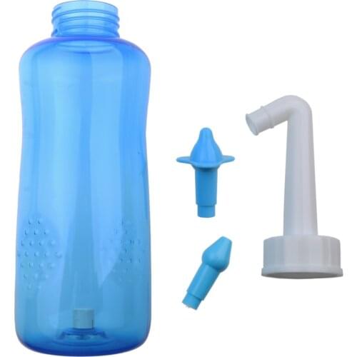 Child Adult Avoid Allergic Rhinitis Neti Pot 1Set 300ML Nasal Wash Cleaner Nose Protector Cleans Moistens