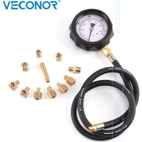 Engine Oil & Transmission Pressure Tester Gauge Diagnostic Test Kit 500 PSI With Blue or Red Case